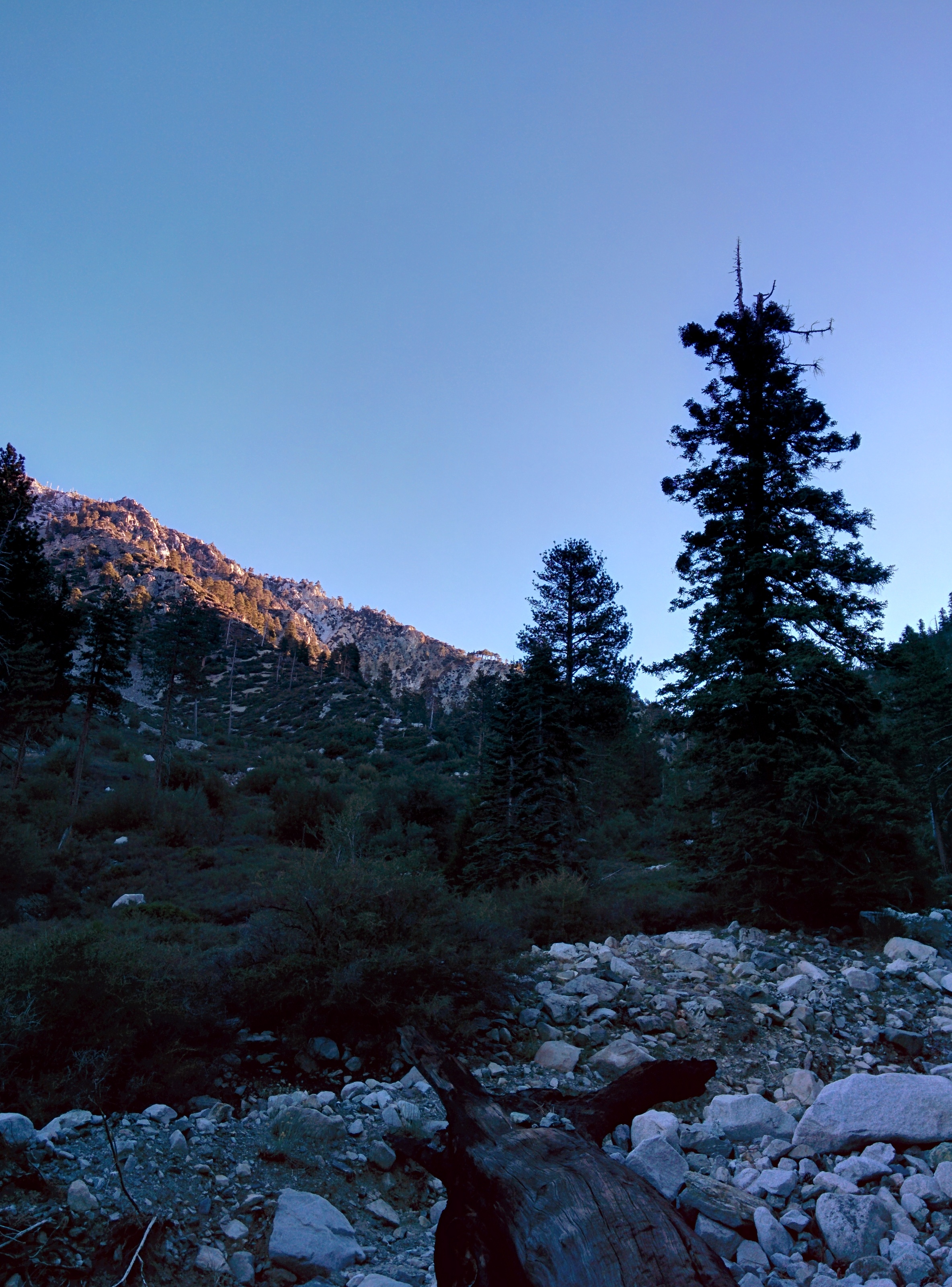 Sun rising over ridge