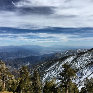 San Gorgonio to the Left, San Jacinto to the Right, and San Antonio (Baldy) right behind me