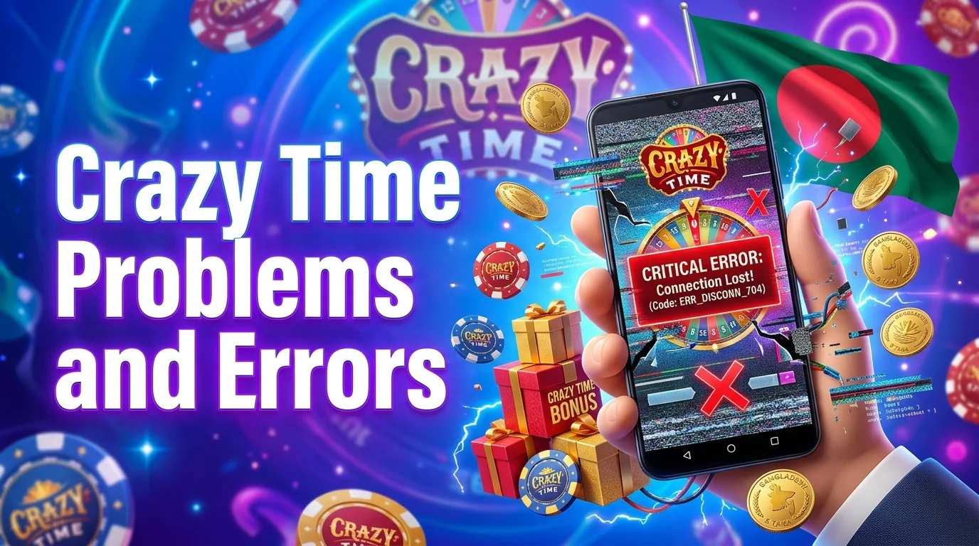 Crazy Time troubleshooting guide for technical issues and gameplay errors